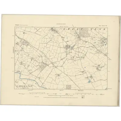 1881 Map of Shropshire XXVII.SW, 1884 Print