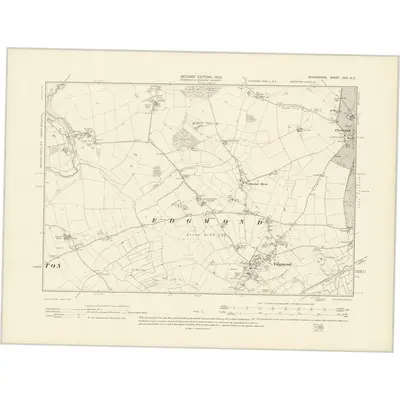 1900 Map of Shropshire XXX.NE, 1902 Print