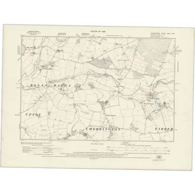 1924 Map of Shropshire XXX.NW, 1928 Print