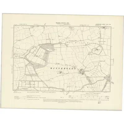 1900 Map of Shropshire XXX.SW, 1902 Print