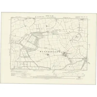 1924 Map of Shropshire XXX.SW, 1928 Print