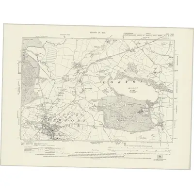 1924 Map of Shropshire XXXI.NW, 1930 Print