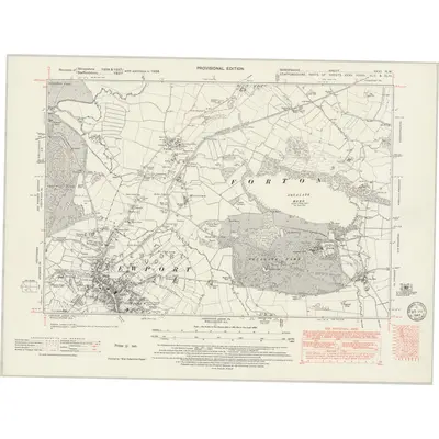 1938 Map of Shropshire XXXI.NW, 1949 Print