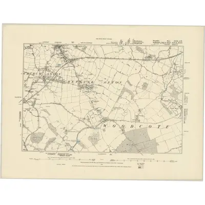 1880 Map of Shropshire XXXI.SW, 1887 Print