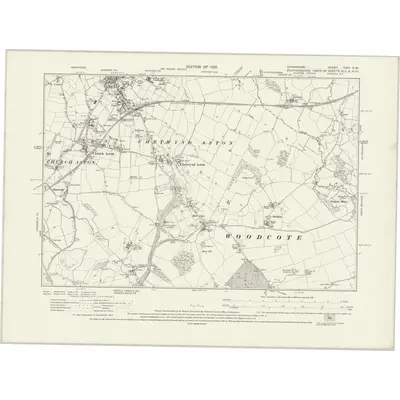 1925 Map of Shropshire XXXI.SW, 1929 Print