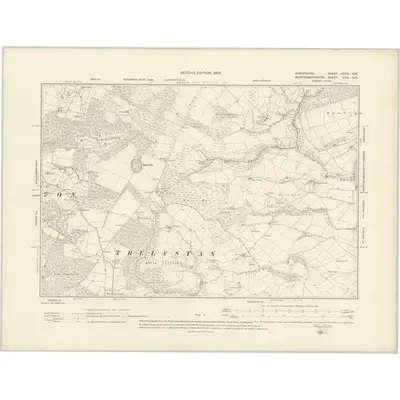 1901 Map of Shropshire XXXIX.SW, 1903 Print