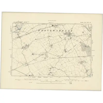 1881 Map of Shropshire XXXV.SE, 1887 Print
