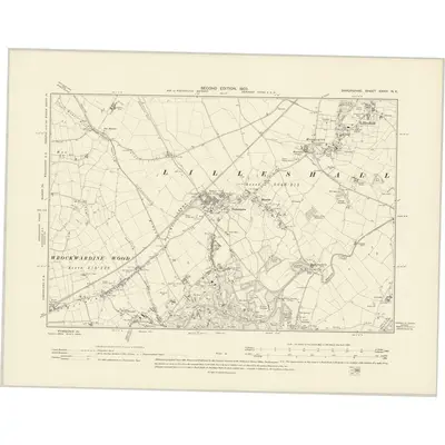 1900 Map of Shropshire XXXVI.NE, 1903 Print