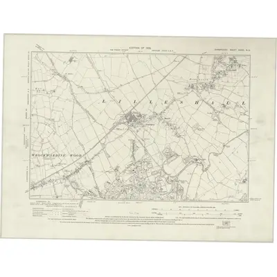 1924 Map of Shropshire XXXVI.NE, 1928 Print