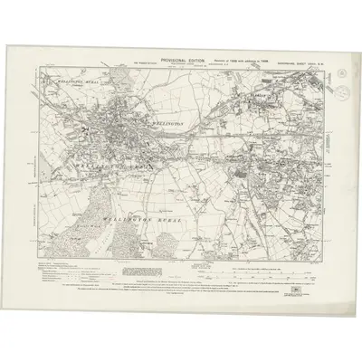 1938 Map of Shropshire XXXVI.SW, 1944 Print