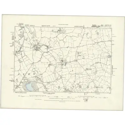 1880 Map of Shropshire XXXVII.NE, 1888 Print