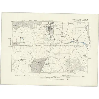 1880 Map of Shropshire XXXVII.SW, 1889 Print