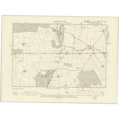 1901 Map of Shropshire XXXVII.SW, 1903 Print