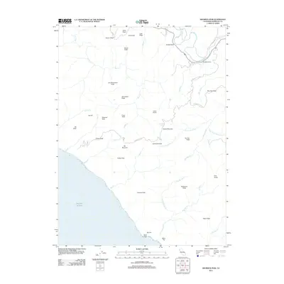 2012 Map of Shubrick Peak, 2012 Print