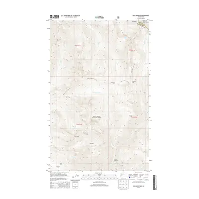 2014 Map of Shull Mountain, 2014 Print