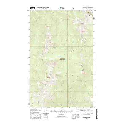 2017 Map of Shull Mountain, 2017 Print