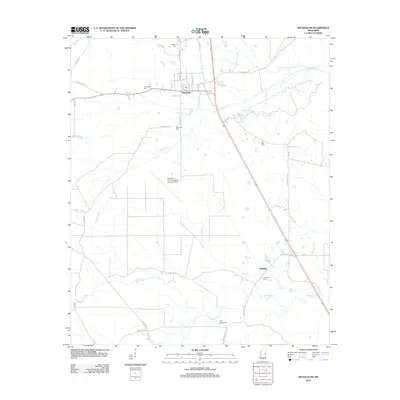 2012 Map of Shuqualak, 2012 Print