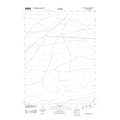 2012 Map of Shute Creek Lake, 2012 Print