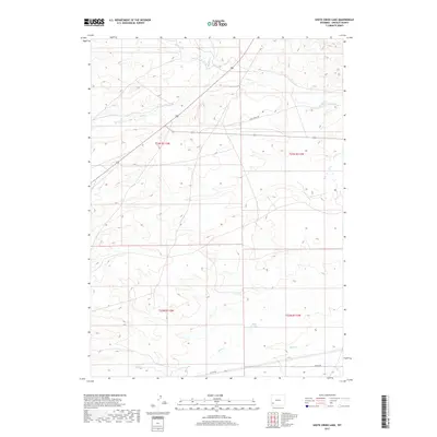 2017 Map of Shute Creek Lake, 2017 Print