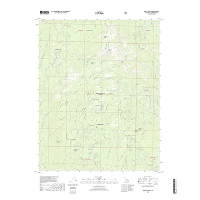 2018 Map of Shuteye Peak, 2018 Print