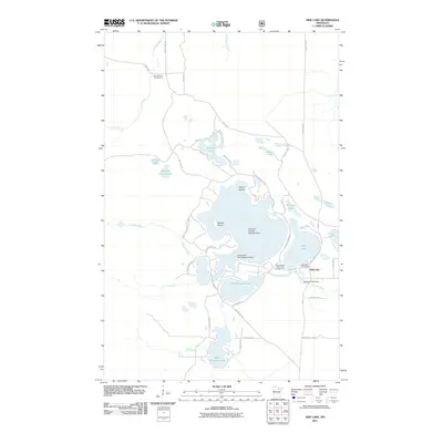2011 Map of Side Lake, 2011 Print