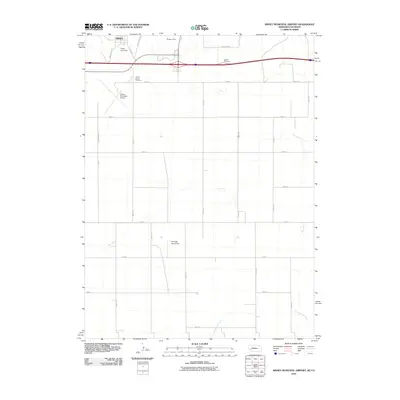 2010 Map of Sidney Municipal Airport, 2010 Print