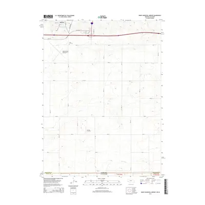 2014 Map of Sidney Municipal Airport, 2014 Print