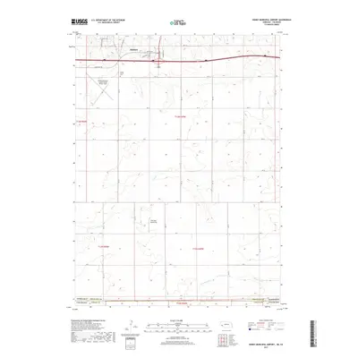 2017 Map of Sidney Municipal Airport, 2017 Print
