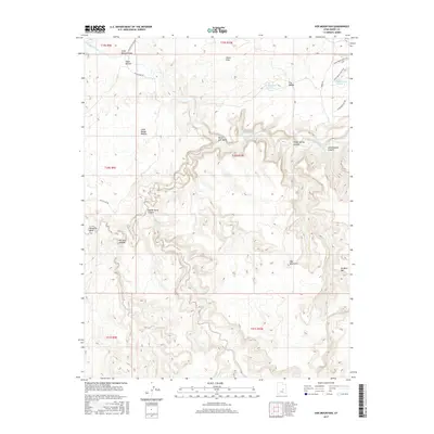 2017 Map of Sids Mountain, 2017 Print