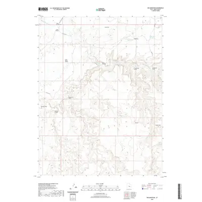 2020 Map of Sids Mountain, 2020 Print