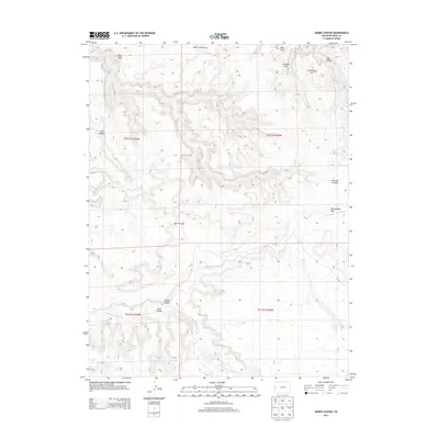 2013 Map of Sieber Canyon, 2013 Print