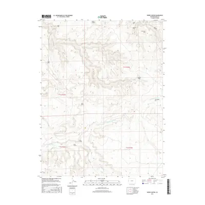 2016 Map of Sieber Canyon, 2016 Print