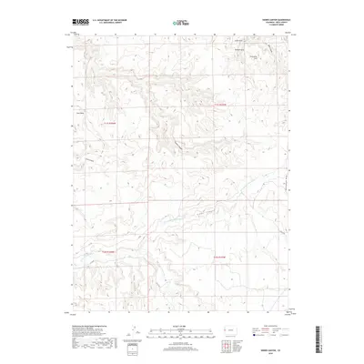 2019 Map of Sieber Canyon, 2019 Print