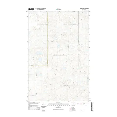2014 Map of Siebold Lake, 2014 Print