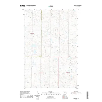 2020 Map of Siebold Lake, 2020 Print