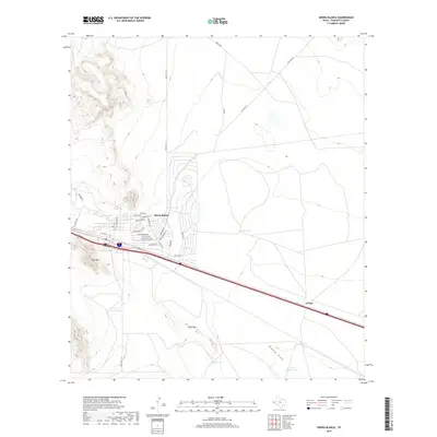 2019 Map of Sierra Blanca, 2019 Print