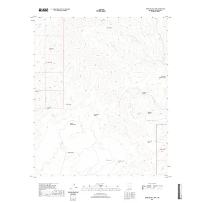 2020 Map of Sierra Blanca Peak, 2020 Print