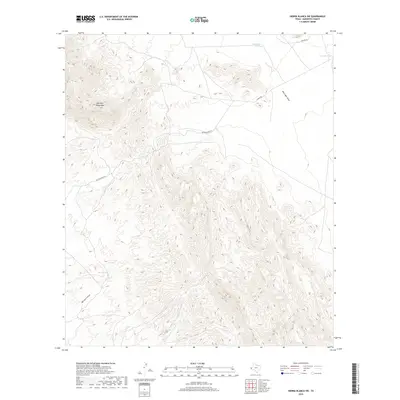 2019 Map of Sierra Blanca SW, 2019 Print