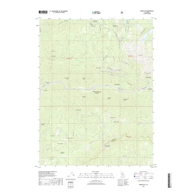 2018 Map of Sierra City, 2018 Print