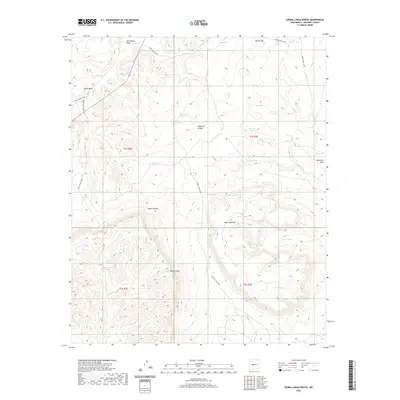 2020 Map of Sierra Larga North, 2020 Print