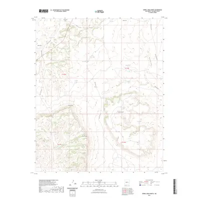 2023 Map of Sierra Larga North, 2023 Print