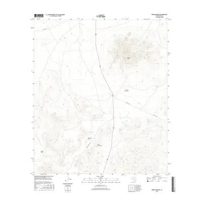 2016 Map of Sierra Madera, 2016 Print