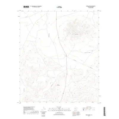 2019 Map of Sierra Madera, 2019 Print