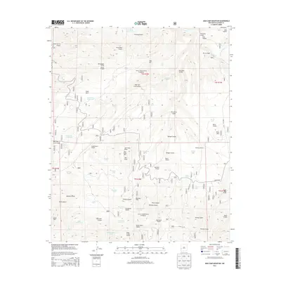 2013 Map of Sign Camp Mountain, 2013 Print