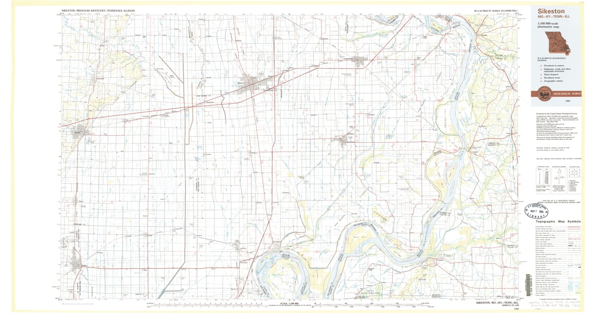 1980s Maps of Otis, MO | Pastmaps