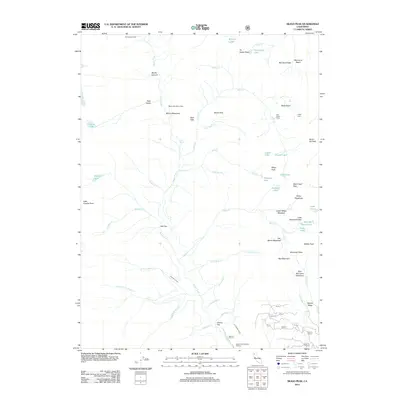 2012 Map of Siligo Peak, 2012 Print