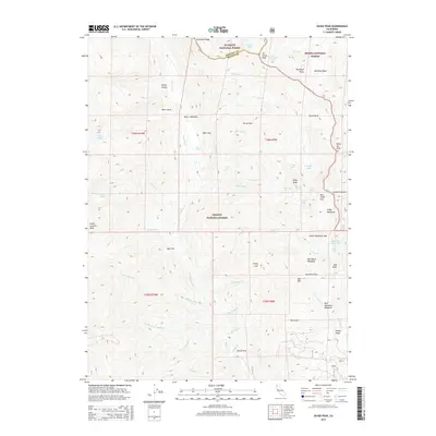 2015 Map of Siligo Peak, 2015 Print