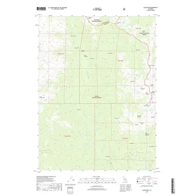 2018 Map of Siligo Peak, 2018 Print