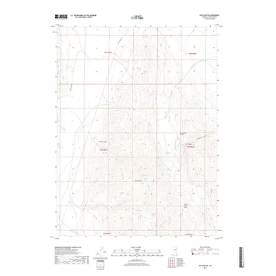2018 Map of Silo Canyon, 2018 Print