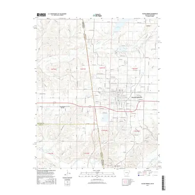 2017 Map of Siloam Springs, 2017 Print